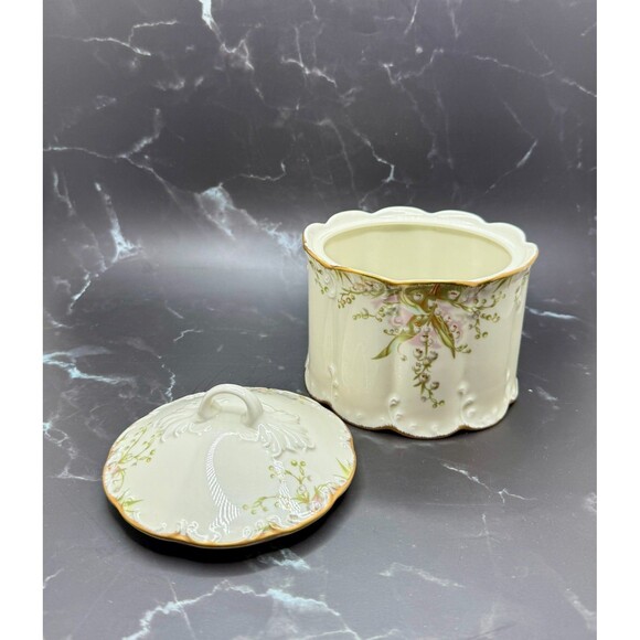 Rosenthal Classic Rose Catherine 24K Gold accents Sugar Bowl w/ Lid Germany - Picture 9 of 17